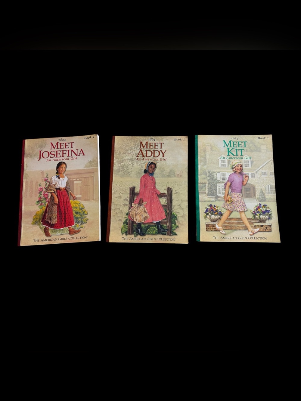 Lot of 3 Vintage American Girl Books Paperbacks Meet Josefina Addy Kit Book 1